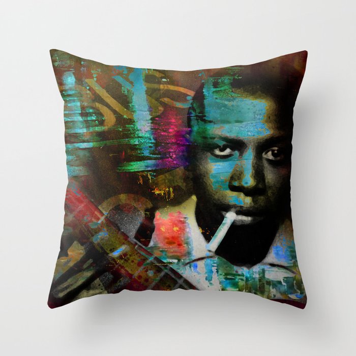 Robert johnson Throw Pillow