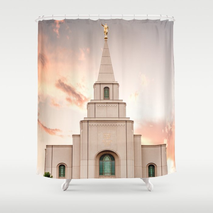 Kansas City LDS Temple 1 Shower Curtain
