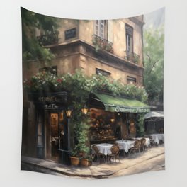 French Café  Wall Tapestry