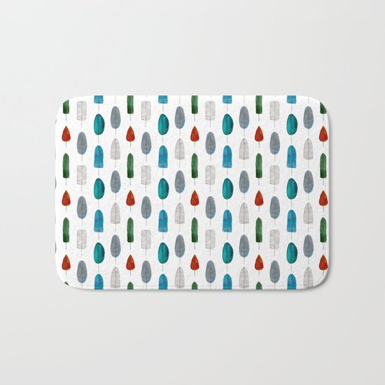Leafs pattern Bath Mat