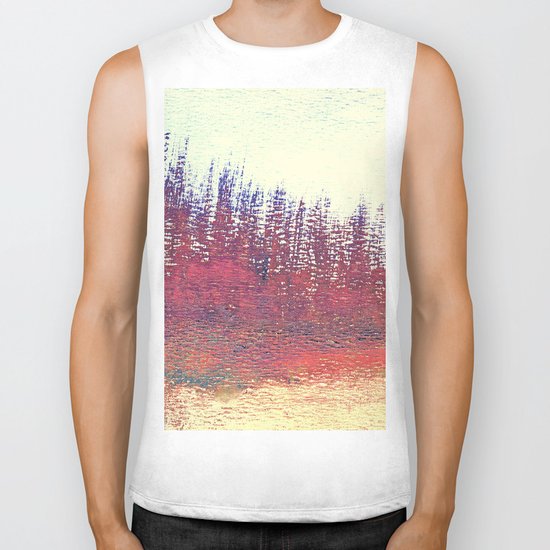 Maritime Lakeshore In Autumn Biker Tank