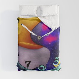 Astrological Time Piece 1 Duvet Cover