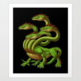 Greek Mythology Hydra Art Print