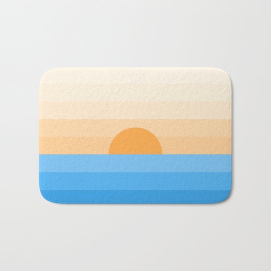 Sun goes down Bath Mat