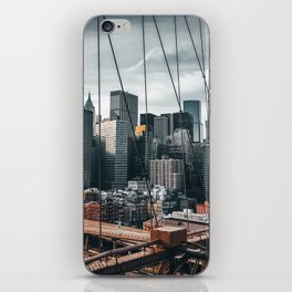 New York City Brooklyn Bridge and Manhattan skyline iPhone Skin