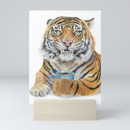 Too Early Tiger Mini Art Print