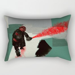 Red Saboteur Rectangular Pillow