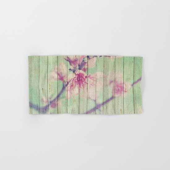 Sweet Flowers on Wood 05 Hand & Bath Towel