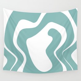 Blue abstract Wall Tapestry
