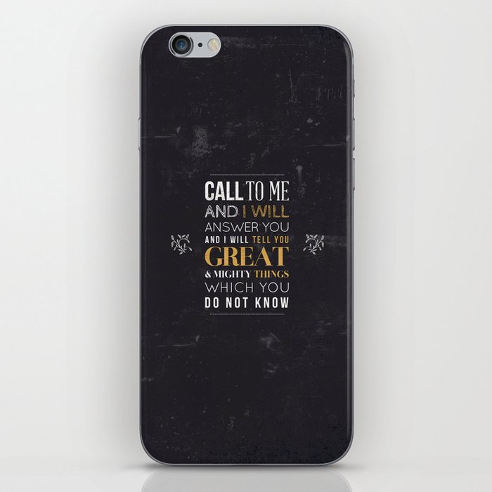 Great and Mighty Things - Jeremiah 33:3 iPhone Skin