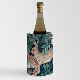 William Morris Forest Rabbits and Foxglove Greenery Wine Chiller