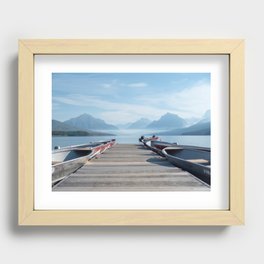 Glacier National Park - Support my small business Recessed Framed Print