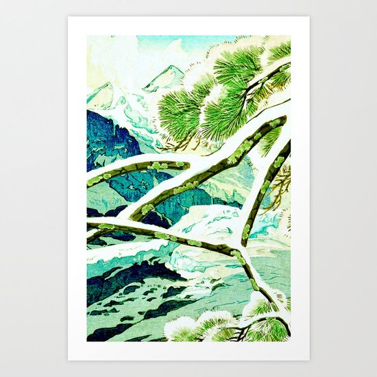 The Winter Green Art Print