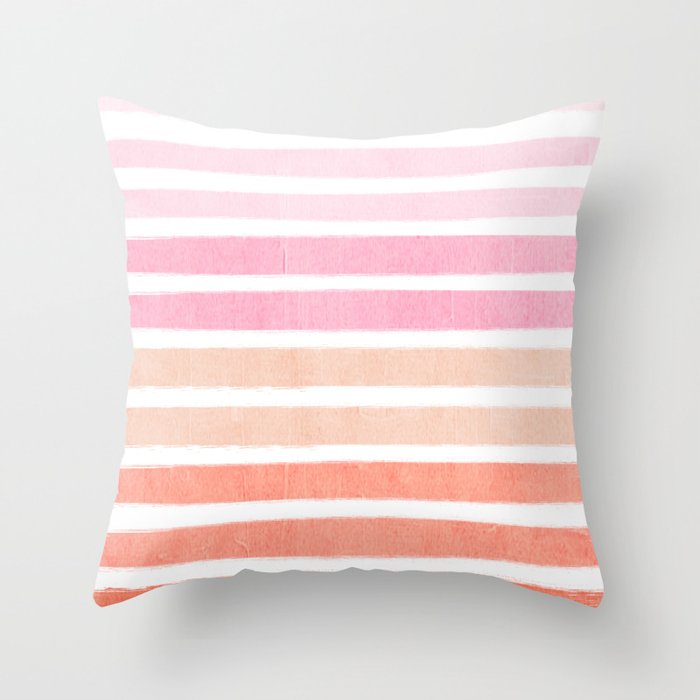 Camil Ombre Grant Brushstrokes Abstract Painting Minimalist Seaside Coastal Beach Cottage Decor Throw Pillow Camil Ombre Grant Brushstrokes Abstract Painting Minimalist Seaside Coastal Beach Cottage Decor Throw Pillow
