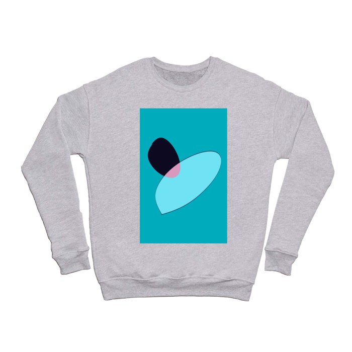 Minimal With Aqua Crewneck Sweatshirt