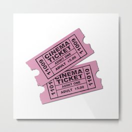 Cinema Tickets Metal Print