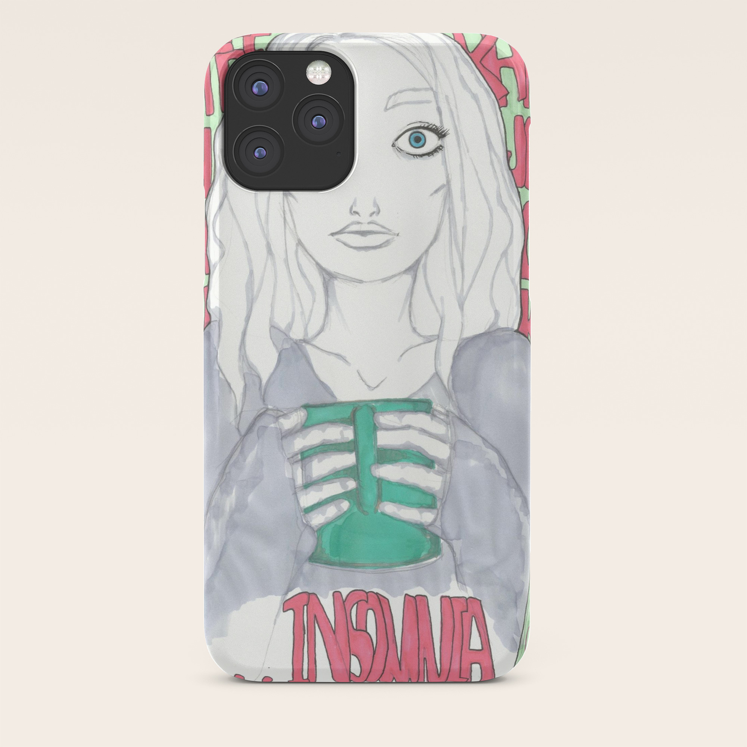 Insomnia Iphone Case By Etrangemoi Society6
