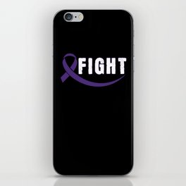 Purple November Fight Pancreatic Cancer Awareness iPhone Skin