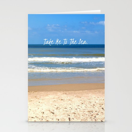 Take Me To The Sea Stationery Cards