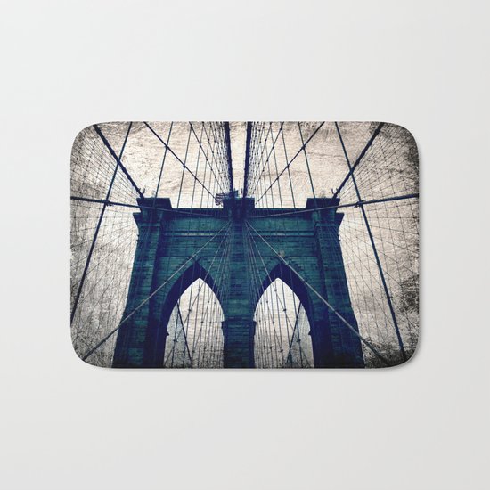 Brooklyn Bridge texture Bath Mat
