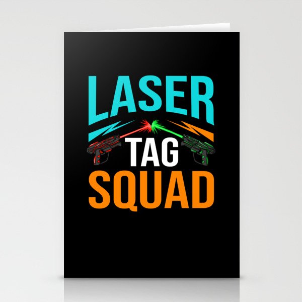 Laser Tag Game Outdoor Indoor Player Stationery Cards