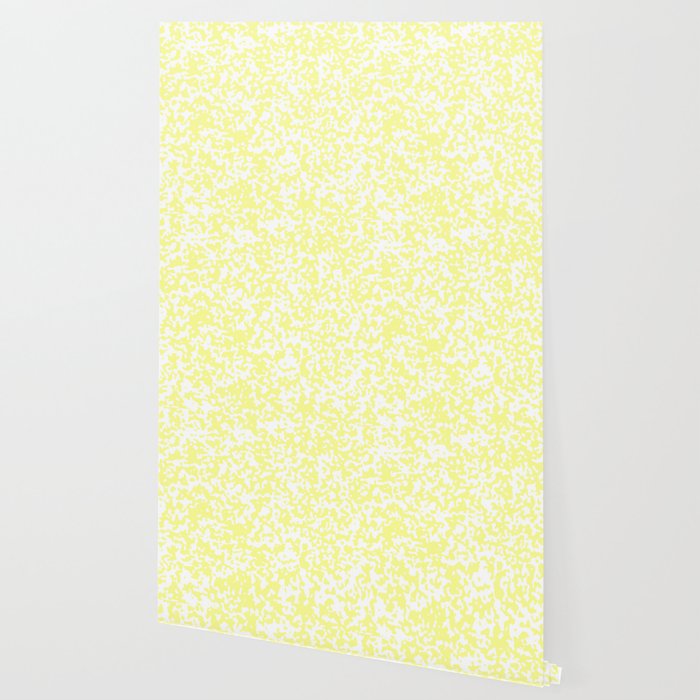 Small Spots White And Pastel Yellow Wallpaper By Melanges Society6