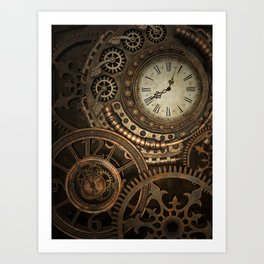 Steampunk Clockwork Art Print