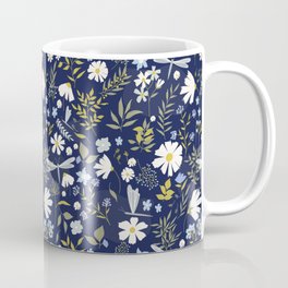 Daisies and Dragonflies Coffee Mug
