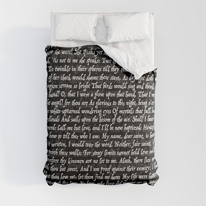 Love Letter Shakespeare Romeo & Juliet Pattern II Comforter