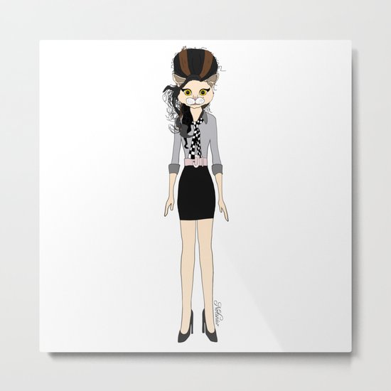Amy Cat Metal Print