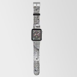 Black and White Fractals Apple Watch Band