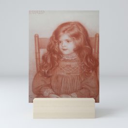 Mildred by Edward Robert Hughes - pre-raphaelite portrait  Mini Art Print