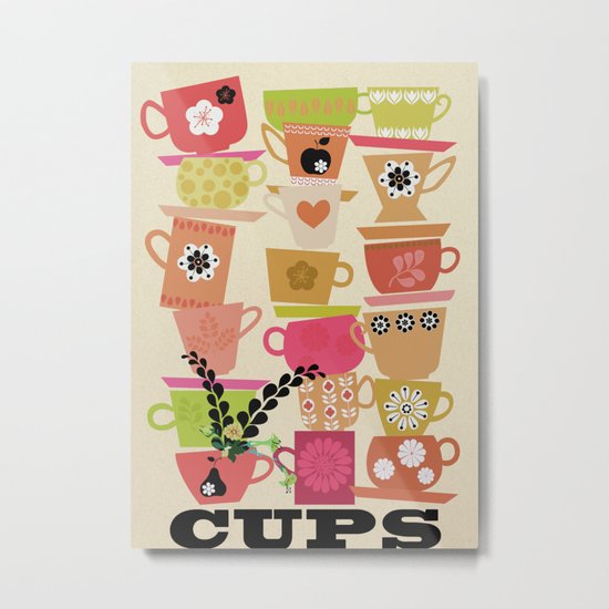 cups! Metal Print