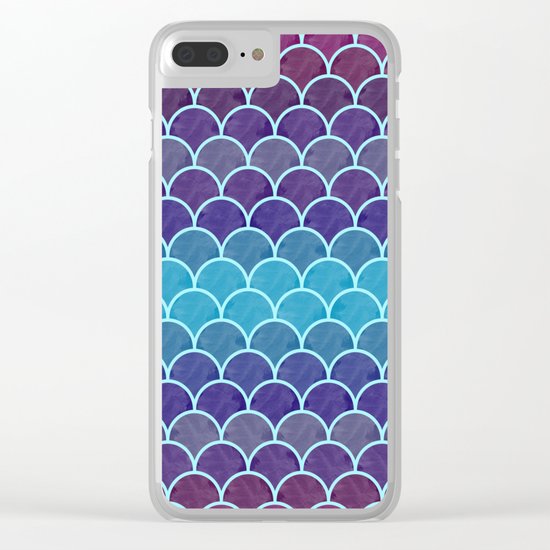 Watercolor Lovely Pattern VVIII Clear iPhone Case
