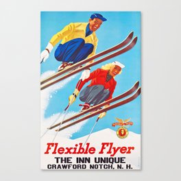 Vintage Ski Poster Canvas Print