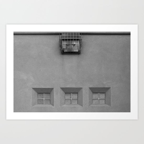 Three Little Windows Art Print