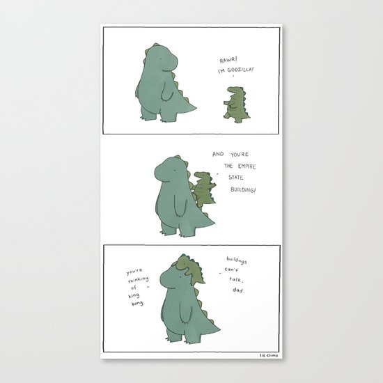 King Godzilla Canvas Print