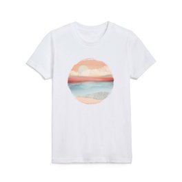 Mint Moon Beach Kids T Shirt
