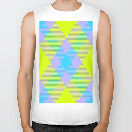 Tartan Pattern 6 Biker Tank