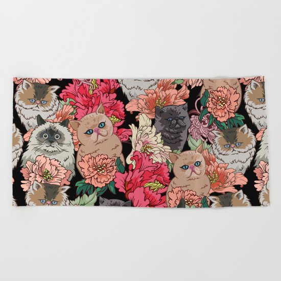 Because Cats Beach Towel