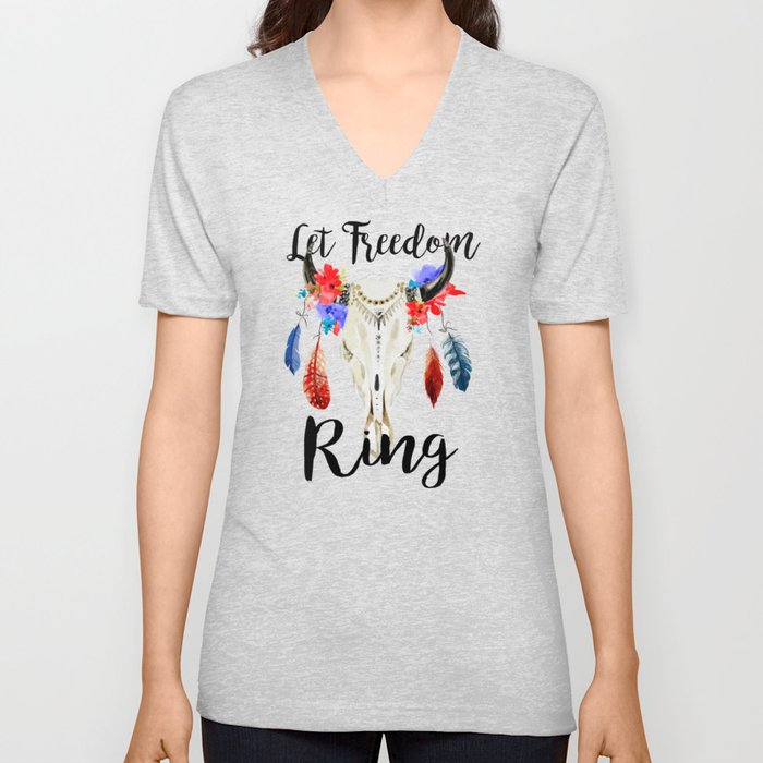Let Freedom Ring, Fourth of July Shirt, 4th of July Shirt Women, 4th of July Shirt, 4th of July V Neck T Shirt