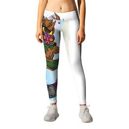 You've Met With A Gnarly Fate, Haven't You? Leggings | Illustration, Skateboard, Classic, Digital, Drawing, Videogames, Vector, Cartoon 