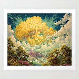 Nature always wears the colors of the spirit Art Print