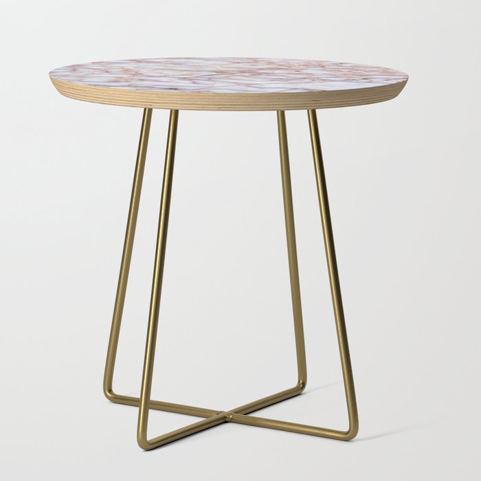 Pink Marble Side Table by newburydesigns | Society6