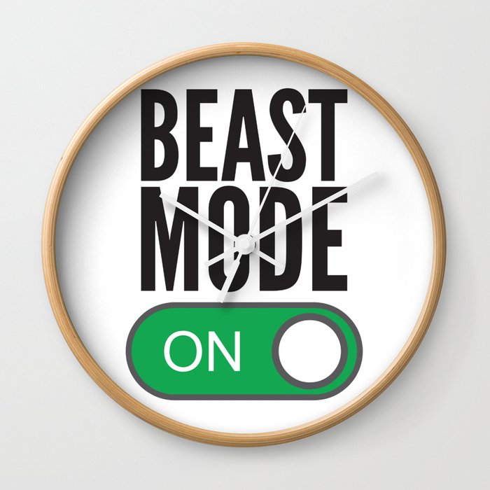 BEAST MODE ON Wall Clock