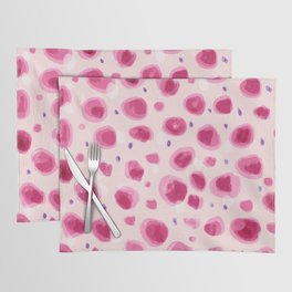 watercolor dotty pattern Placemat