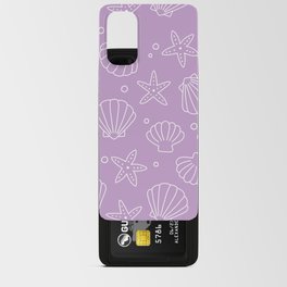Seashell Pattern (white/lavender) Android Card Case