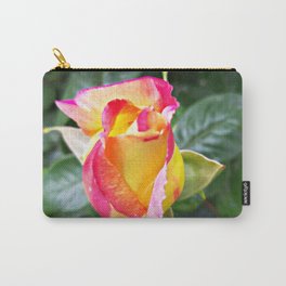 Bicolor Rose Bud Carry-All Pouch