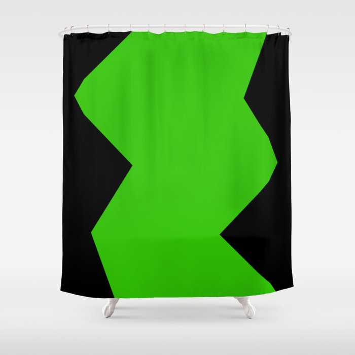 Square Minimalist Geometric Art Shower Curtain