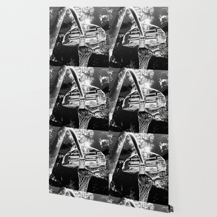 Black And White Basketball Art Wallpaper By Takumipark Society6